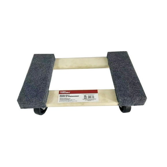 Hyper Tough Wood Dolly, Load-bearing 600lbs