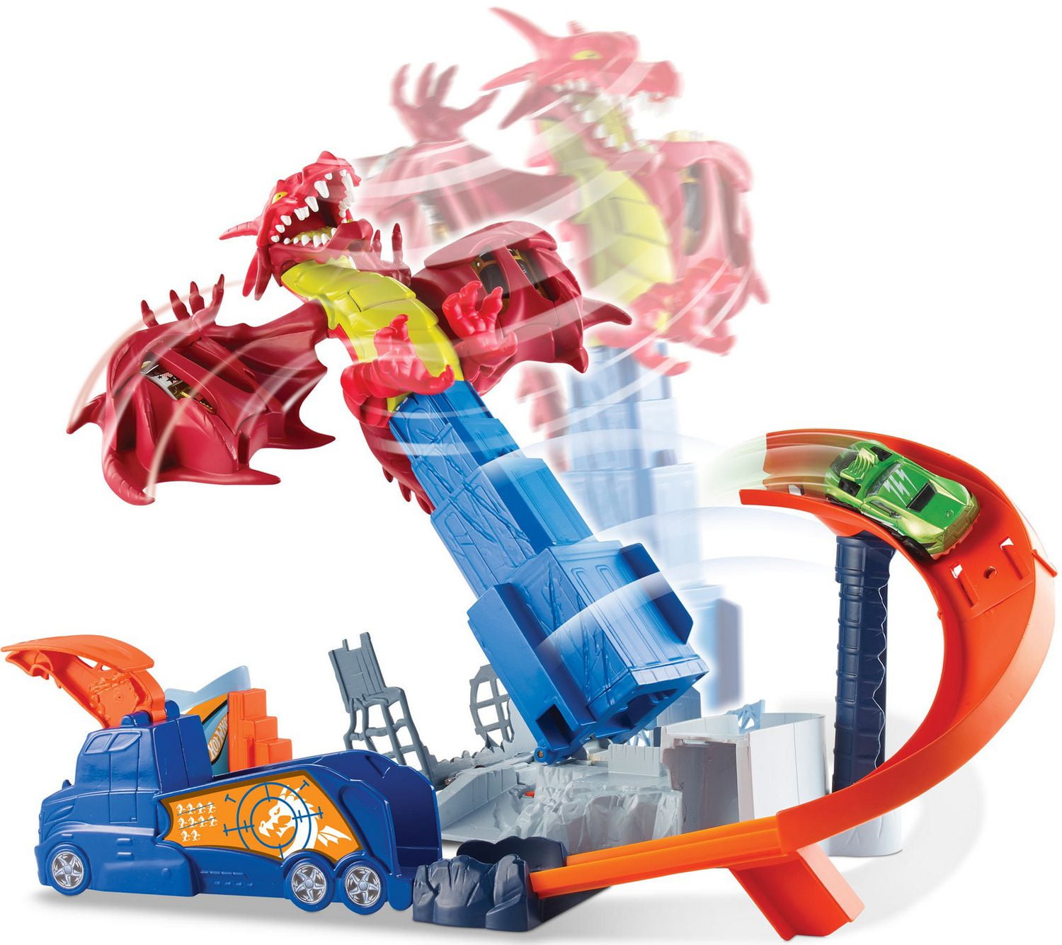 Hot wheels dragon blast playset hotsell