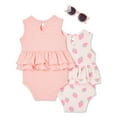 thumbnail image 2 of Lot de 2 combinaisons de soleil George pour bébés filles, 2 of 2