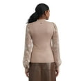 thumbnail image 3 of Mexx pull à col montant et à manches fleuries pour femmes, 3 of 5