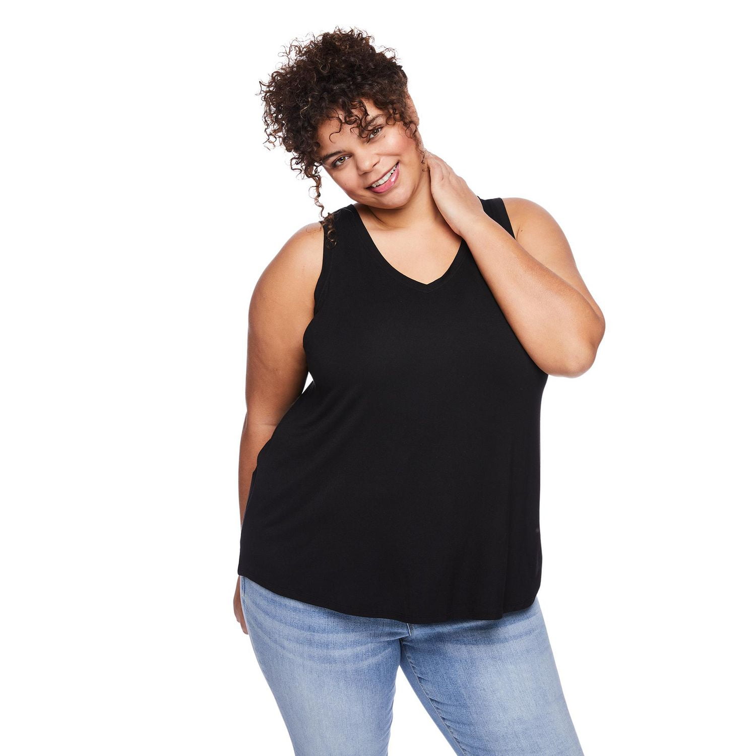 Débardeur drapé à encolure en V George Plus pour femmes