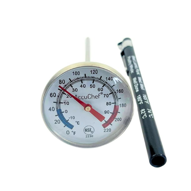 Thermomètre à lecture instantanée, acier inoxydable avec un