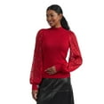thumbnail image 1 of Mexx pull à col montant et à manches fleuries pour femmes, 1 of 5
