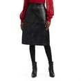 thumbnail image 1 of Mexx Women’s Stretch PU Midi Pull on Skirt, 1 of 5