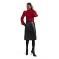 thumbnail image 5 of Mexx Women’s Stretch PU Midi Pull on Skirt, 5 of 5
