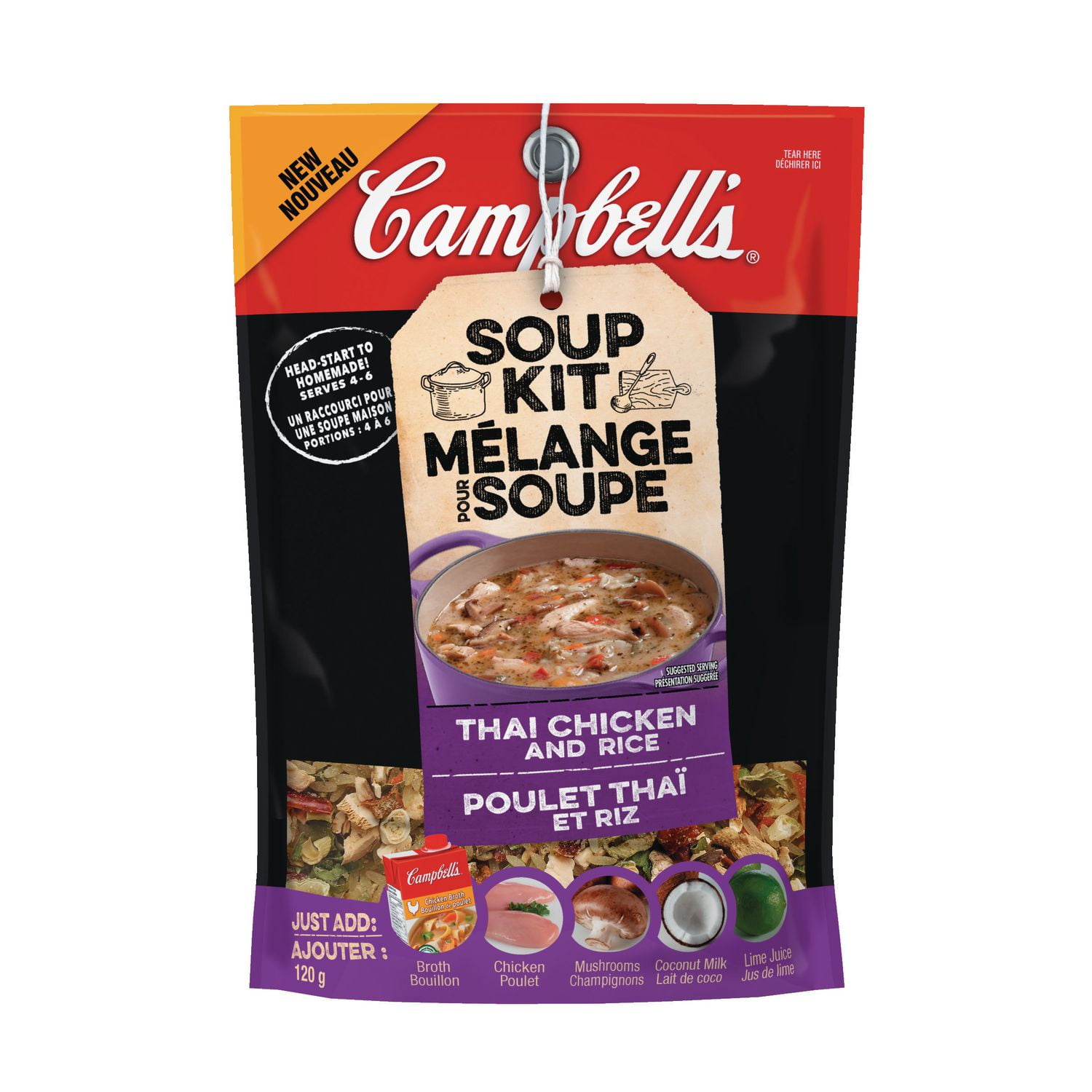 Campbell's® Soup Kit Thai Chicken and Rice Walmart Canada Campbell's® Soup Kit Thai Chicken and Rice Walmart Canada