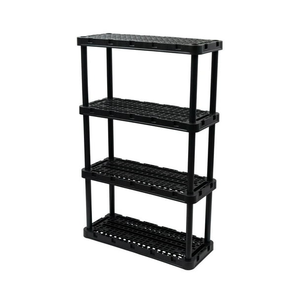 4 Shelf Medium Duty Knect Plastic Shelf 34.25 x 14.25 x 54.50 Walmart.ca