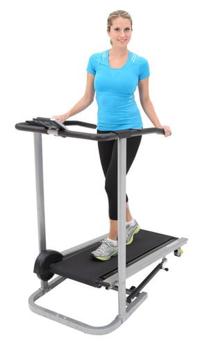 Exerpeutic 260 Manual Treadmill with Safety Handles and Pulse Sensors Walmart