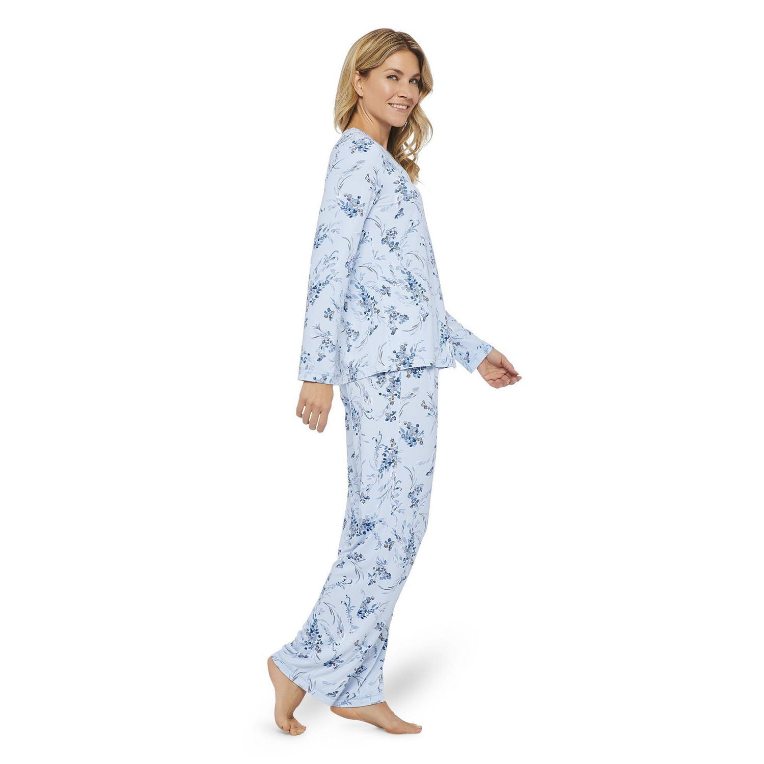 George Women's Micro Polar Fleece Pajamas 2-Piece Set 