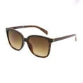 thumbnail image 1 of Time & Tru Women's Brown Square Sunglasses, 1 of 5