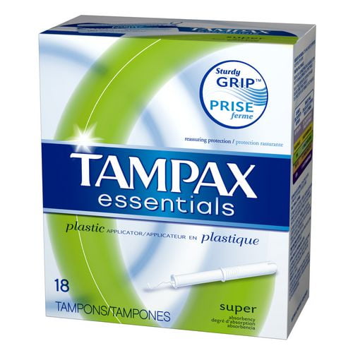 Tampax Tampons super Essentials avec applicateur en plastique - non parfumés