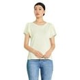 thumbnail image 1 of George Women's Eyelet Flutter Sleeve Top, 1 of 6