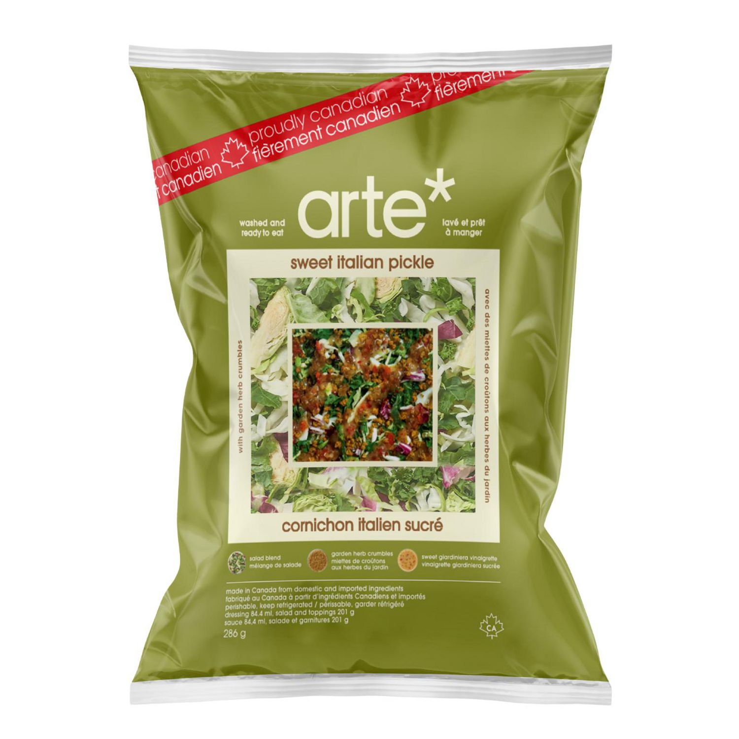 arte* Sweet Italian Pickle, Pickled veg salad kit, 300 g