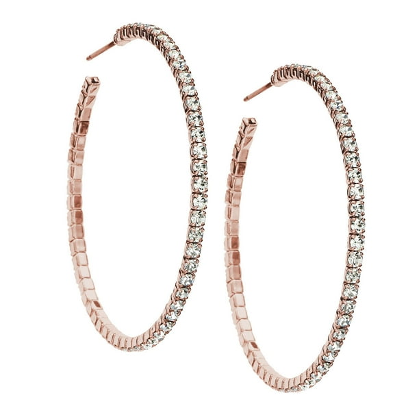 Gold crystal earrings studs Clearance