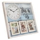 Westclox Horloge Murale avec Cadre Photo Décoratif «C'est nous»  de 15,75 po, en Finition Blanchie a la Chaux - Modèle # 38066PFCN Horloge Murale Photo Décorative – image 2 sur 5
