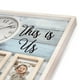 Westclox Horloge Murale avec Cadre Photo Décoratif «C'est nous»  de 15,75 po, en Finition Blanchie a la Chaux - Modèle # 38066PFCN Horloge Murale Photo Décorative – image 3 sur 5