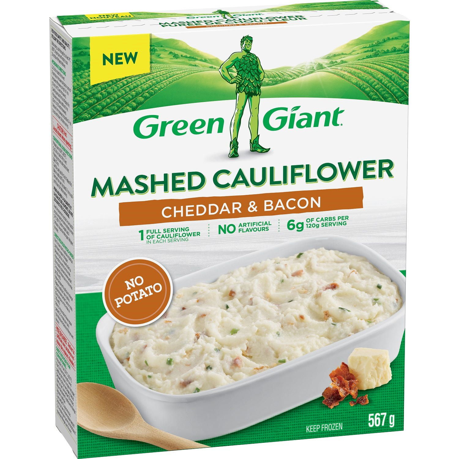 Green Giant Mashed Cauliflower with Cheddar & Bacon Walmart Canada