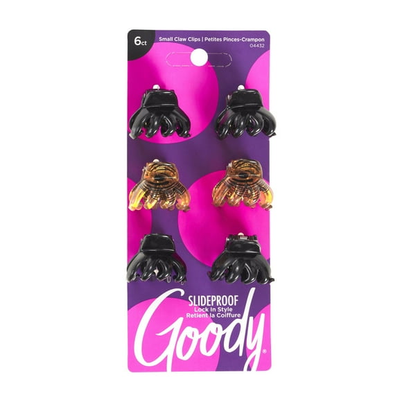 Goody Classics Small Spider Claw Clips - 6 Ct, Goody Small Claw Clips