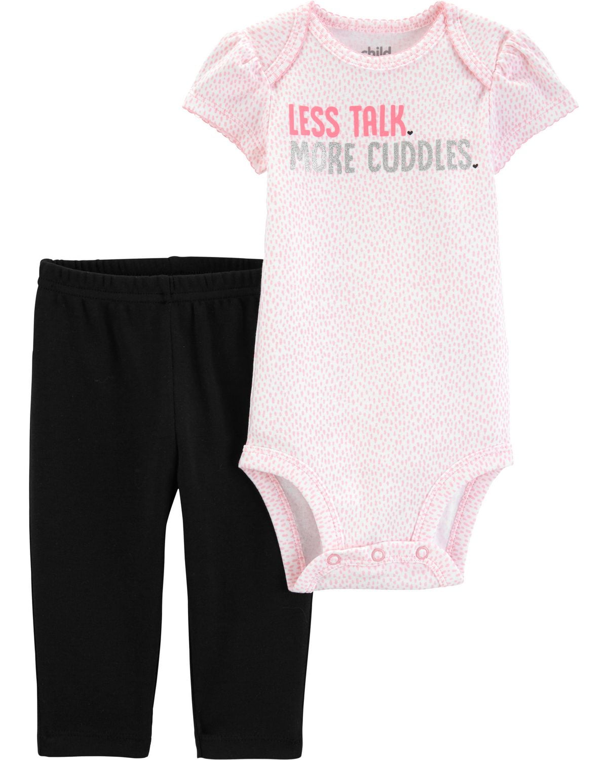 Child Of Mine Made By Carter S Infant Girls Body Suit Pant Set