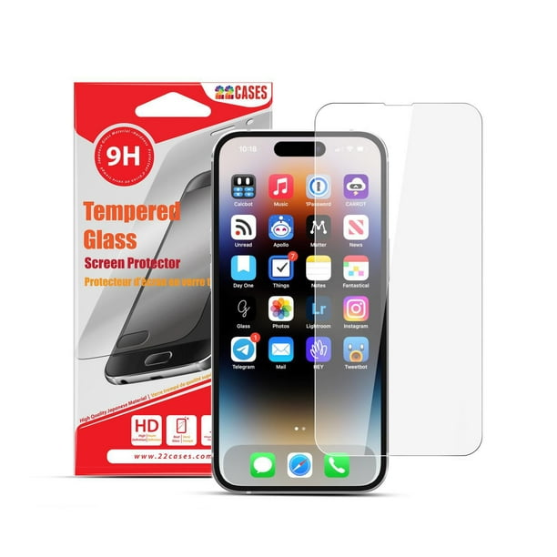 Black Ice Glass Screen Protector iPhone 15