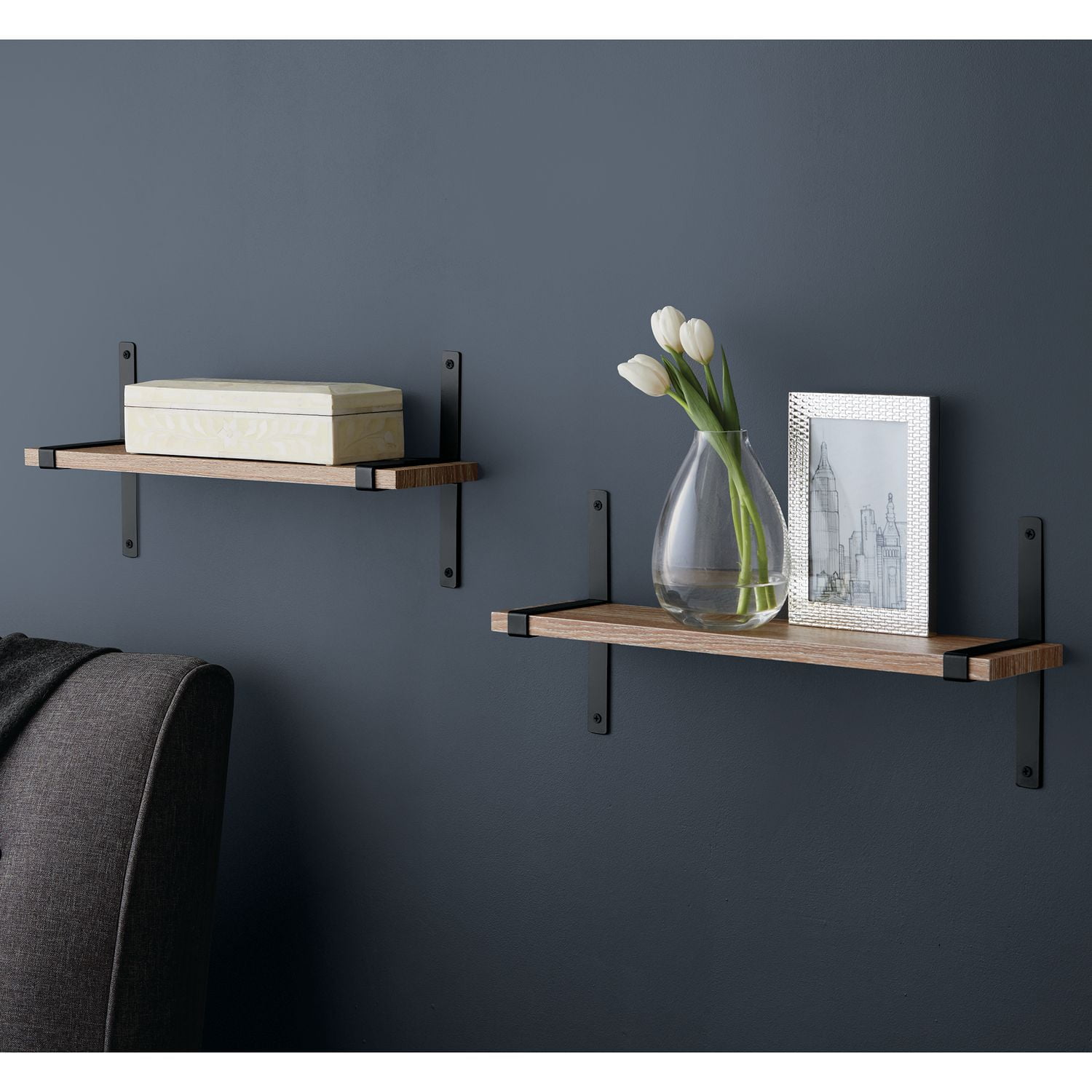 Hometrends 2 Piece Weathered Shelf | Walmart Canada