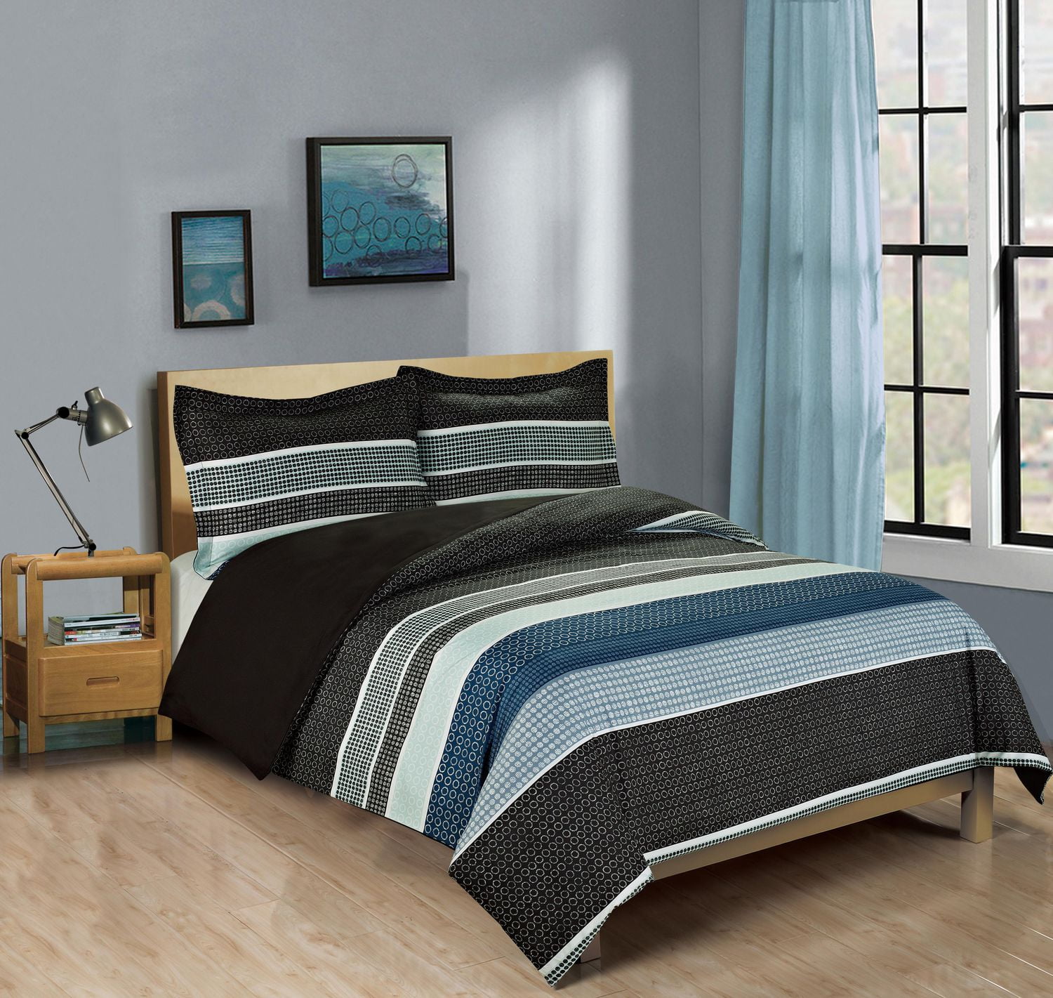 MAINSTAYS Soft Touch Reversible Microfiber Duvet Cover Set | Walmart Canada