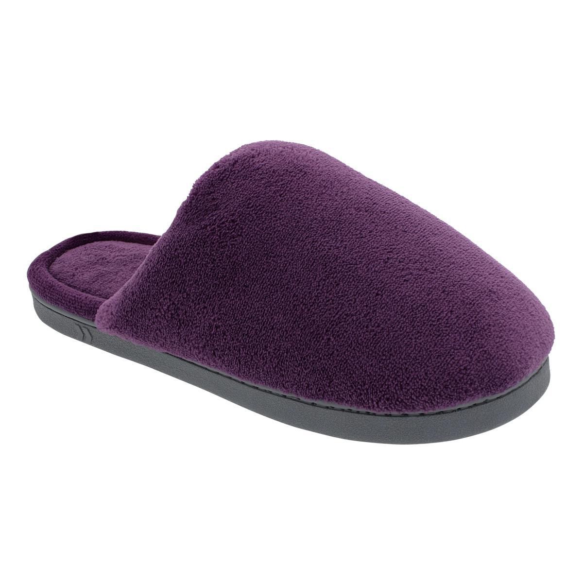 ISOspa by isotoner® Women's Morgan Wide Microterry Slippers | Walmart ...