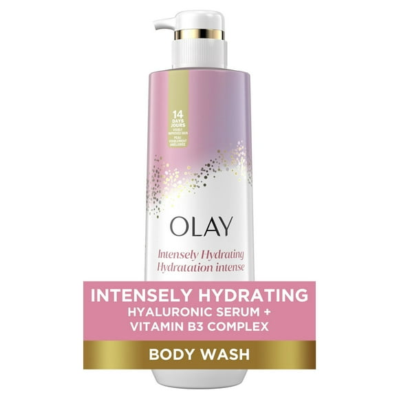 Olay Intensely Hydrating Body Wash with Hyaluronic Serum Complex, 591ML
