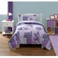 thumbnail image 1 of Mainstays Kids Butterfly Patchwork Bed in A Bag Bedding Set, 1 of 1