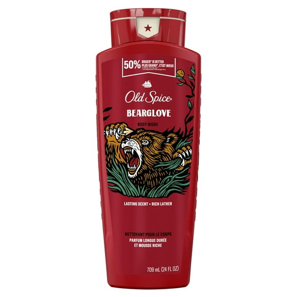 Nettoyant pour le corps Old Spice pour hommes, Bearglove, mousse longue durée 709 mL (24 oz liq.)