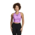 thumbnail image 1 of Reebok Women's ‘Sprinter’ Medium Impact Printed Cropped Bra Tank With Removable Cups, 1 of 4