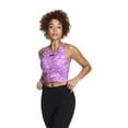 thumbnail image 2 of Reebok Women's ‘Sprinter’ Medium Impact Printed Cropped Bra Tank With Removable Cups, 2 of 4