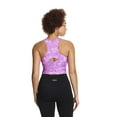 thumbnail image 3 of Reebok Women's ‘Sprinter’ Medium Impact Printed Cropped Bra Tank With Removable Cups, 3 of 4