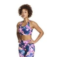 thumbnail image 2 of Reebok Women's ‘Reflex’ Medium Impact Printed Sports Bra With Removable Cups, 2 of 6