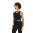 thumbnail image 2 of Reebok Women's ‘Sprinter’ Medium Impact Cropped Bra Tank With Removable Cups, 2 of 6