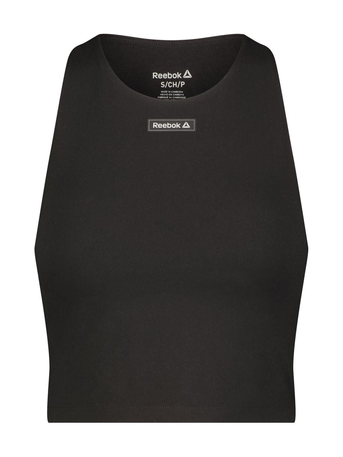 Reebok Women's ‘Sprinter’ Medium Impact Cropped Bra Tank With Removable Cups