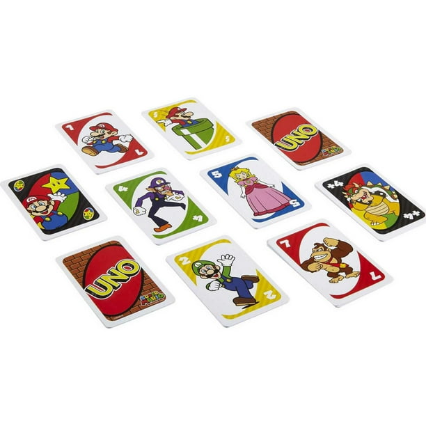 Uno Super Mario Mattel Games : King Jouet, Jeux de cartes Mattel