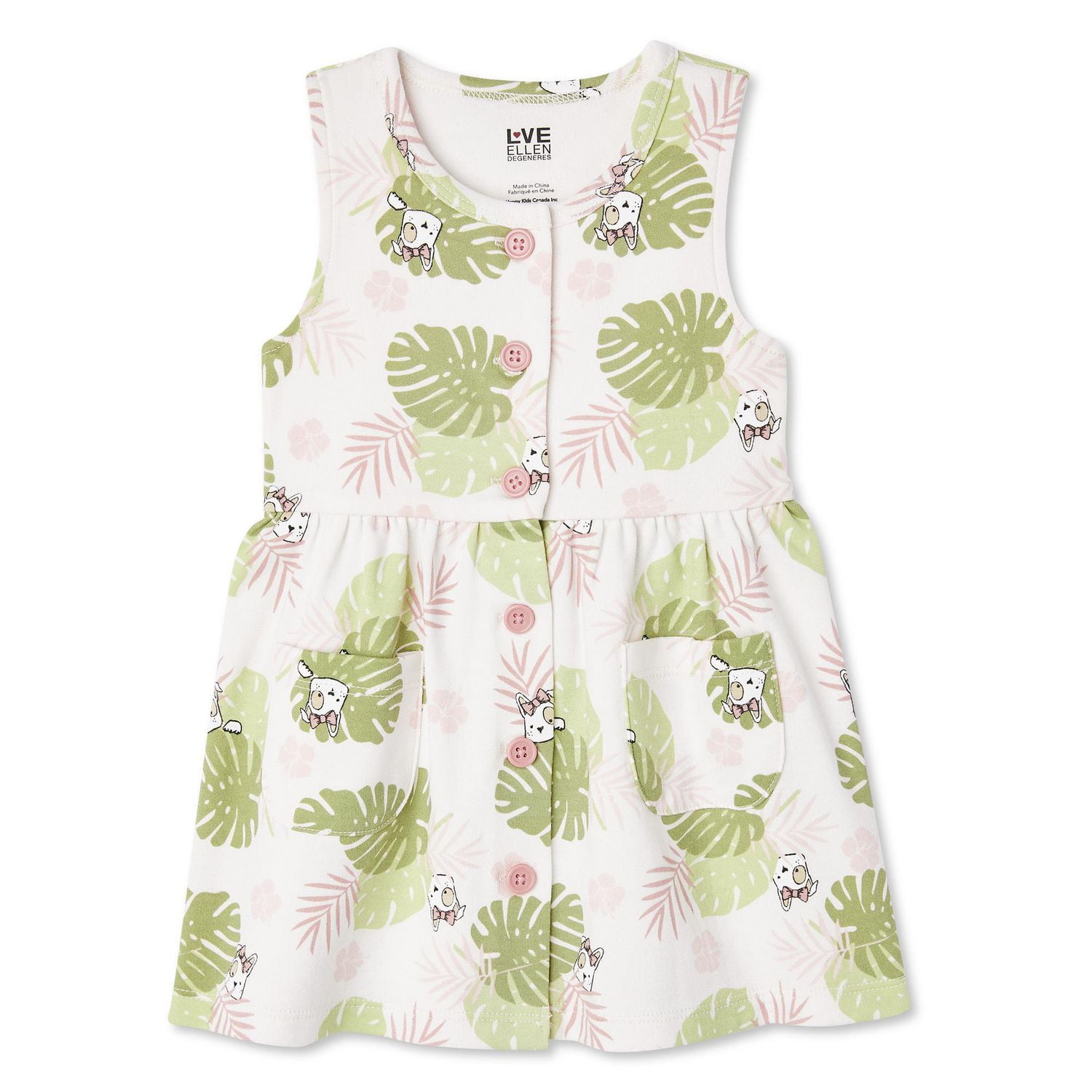 LOVE Ellen DeGeneres Baby Girls' Organic Cotton Dress