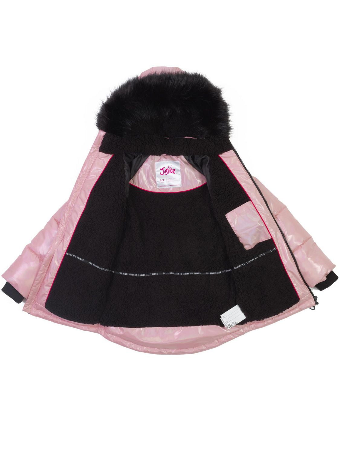 Justice Iridescent Long Puffer