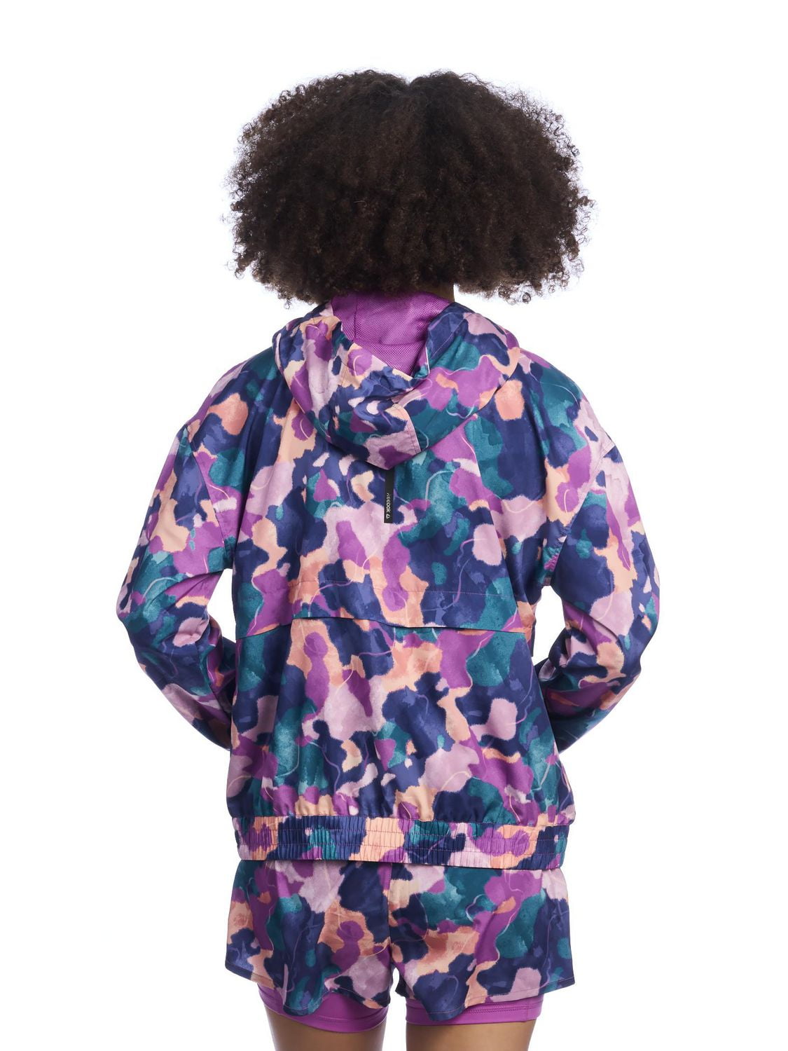 Reebok Women’s Reflex Full-Zip Printed Jacket With Pockets