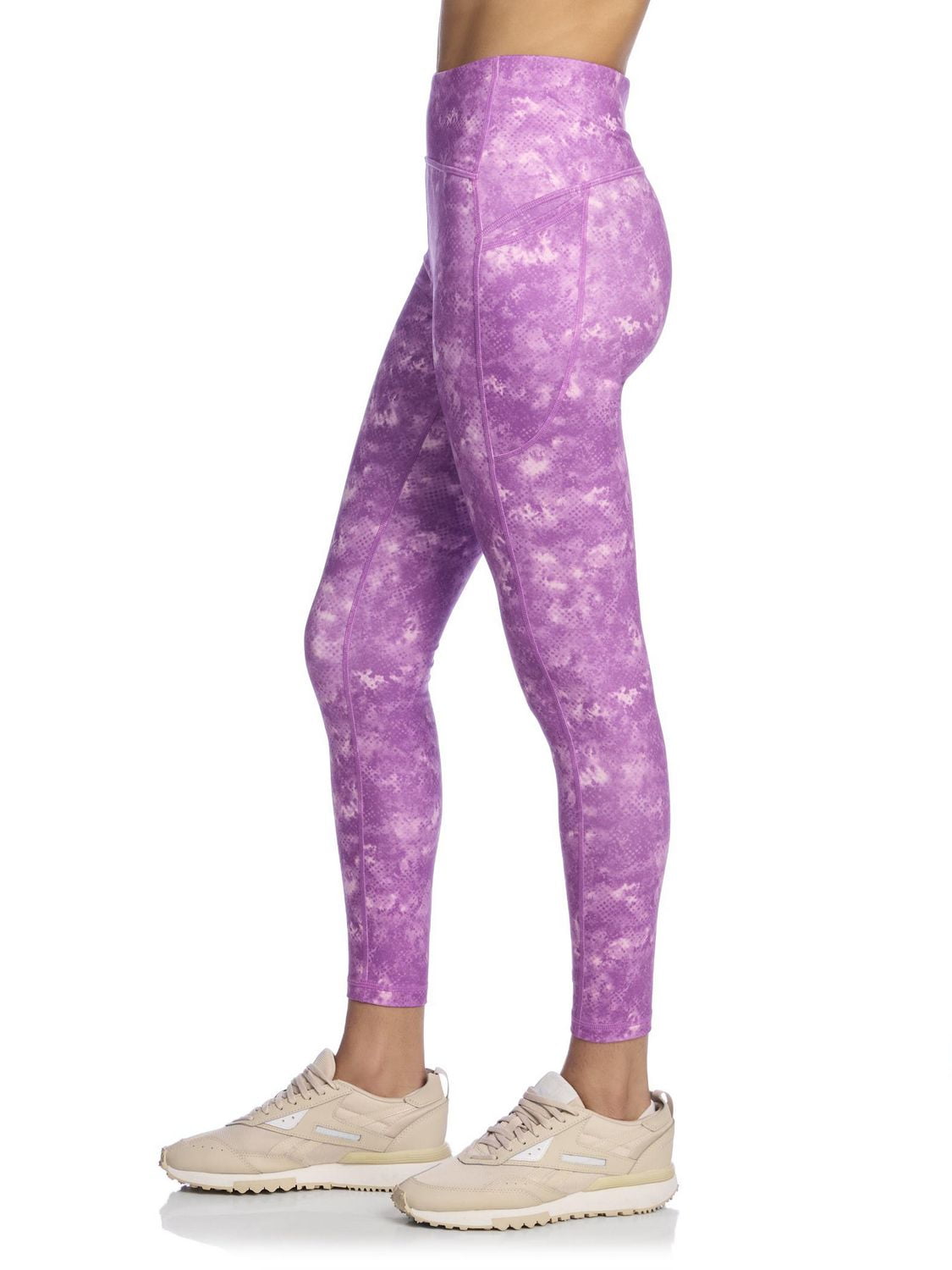 Reebok Women’s ‘Sprinter’ High-Rise 25” Inseam 7/8 Printed Leggings with Pockets