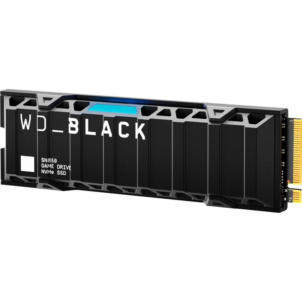 Disque SSD interne WD_BLACK SN850 NVMe 2 To sous licence officielle pour  consoles PS5 Noir