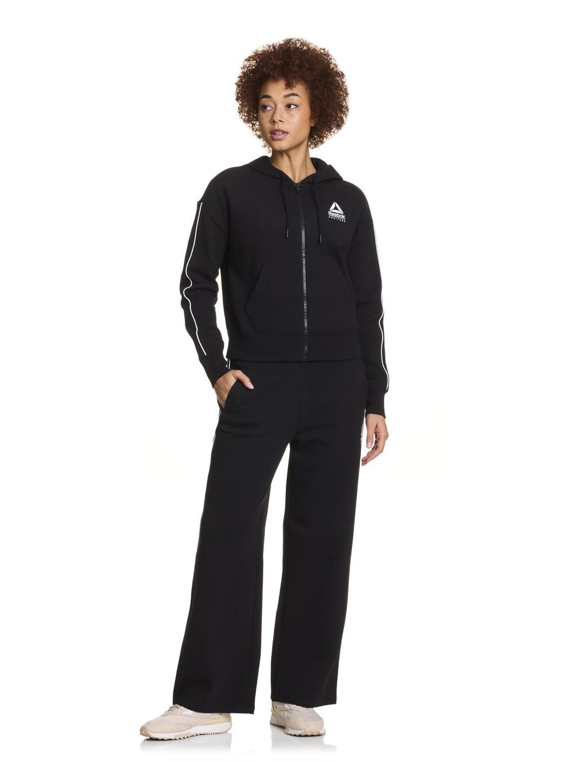Reebok Women’s ‘Practice’ Wide Leg Pants with Pockets