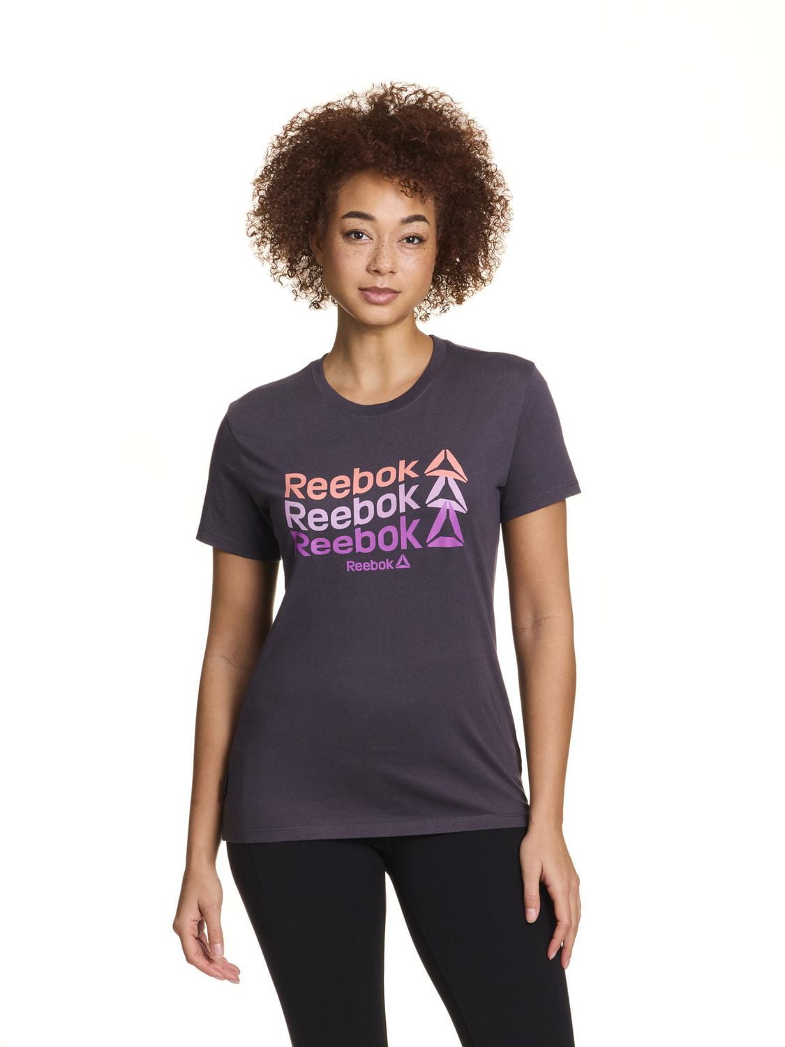 Reebok Women’s ‘Wavy Linear Repeat’ Short Sleeve Graphic Tee