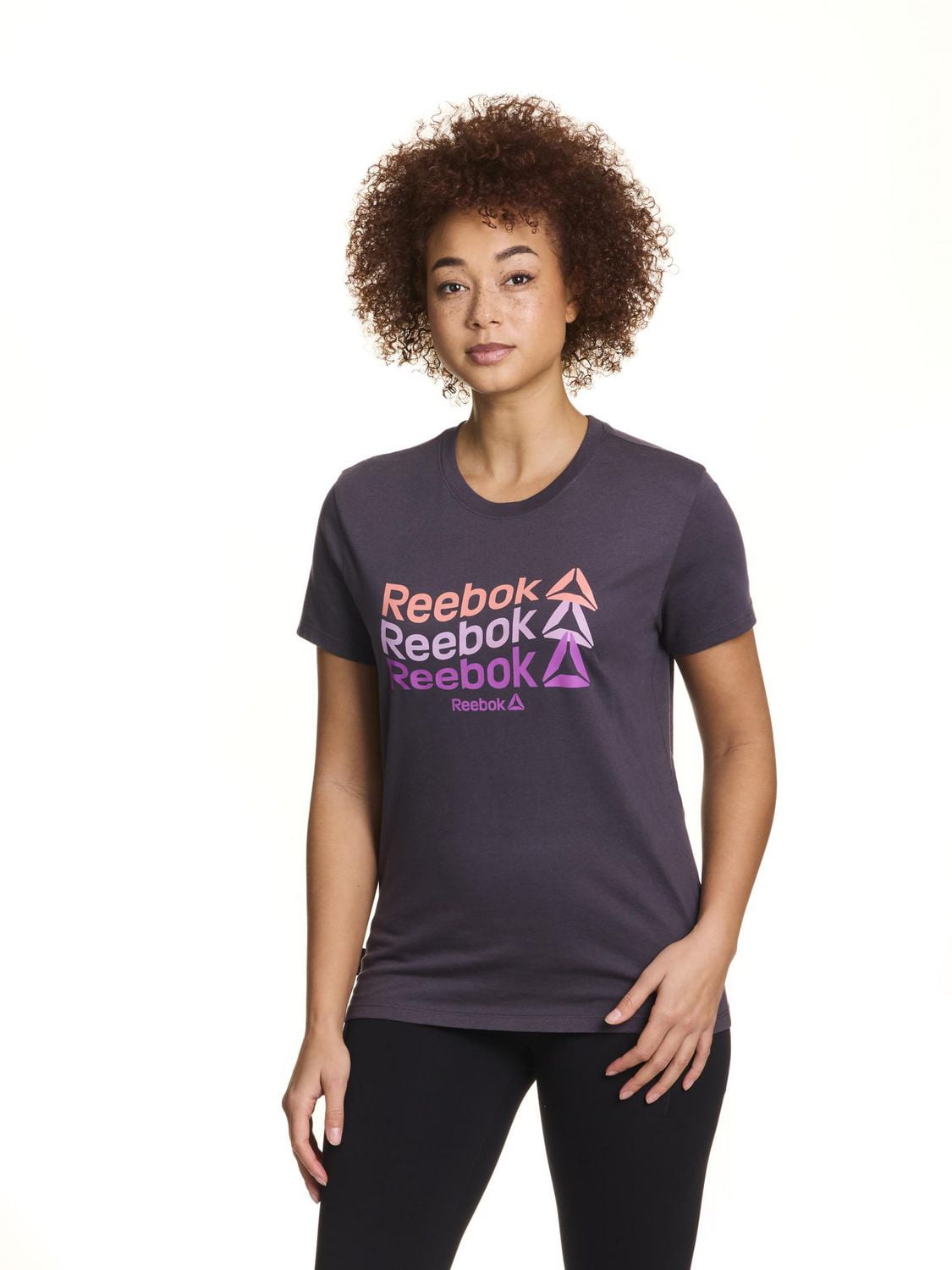 Reebok Women’s ‘Wavy Linear Repeat’ Short Sleeve Graphic Tee