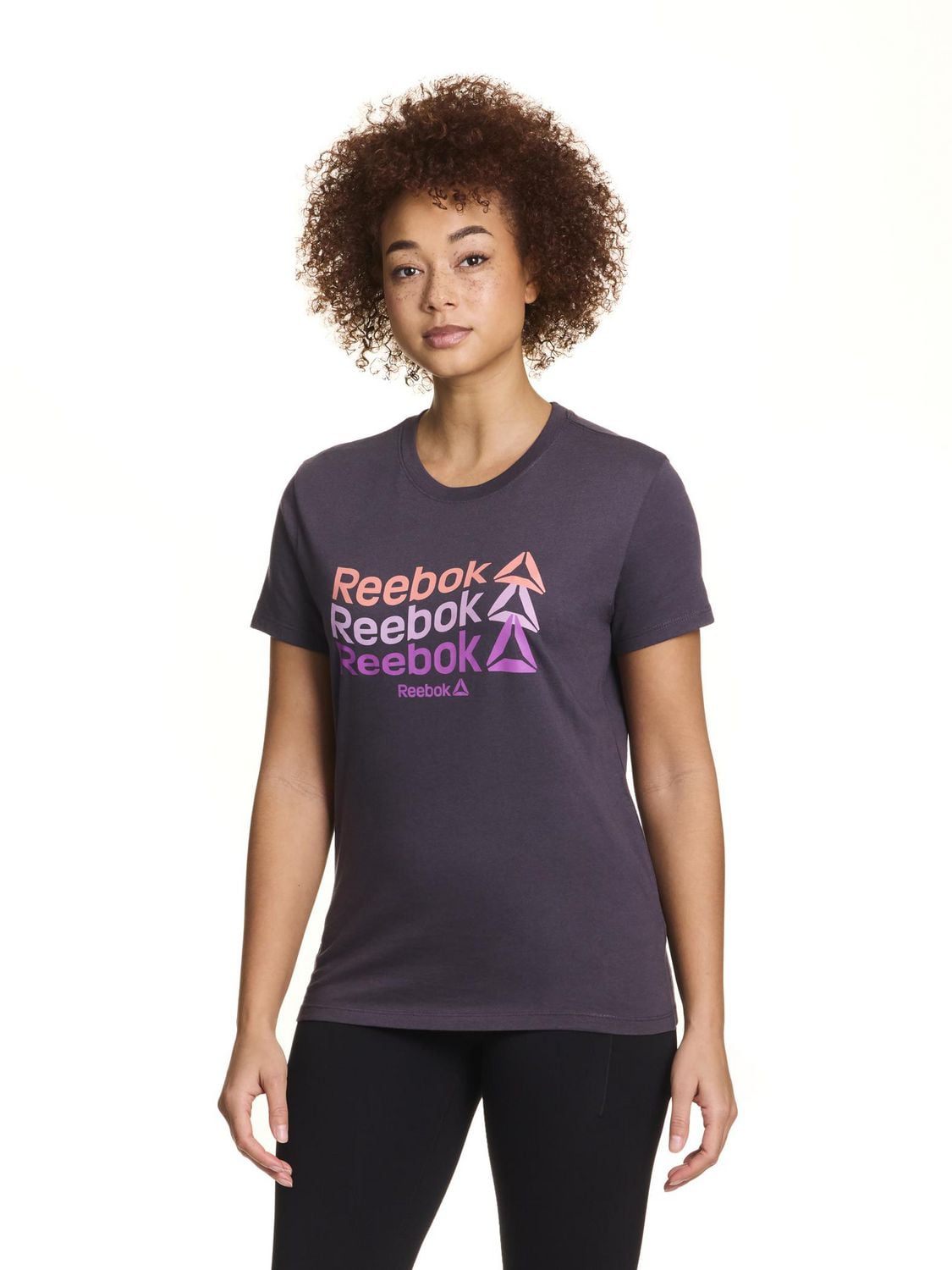 Reebok Women’s ‘Wavy Linear Repeat’ Short Sleeve Graphic Tee