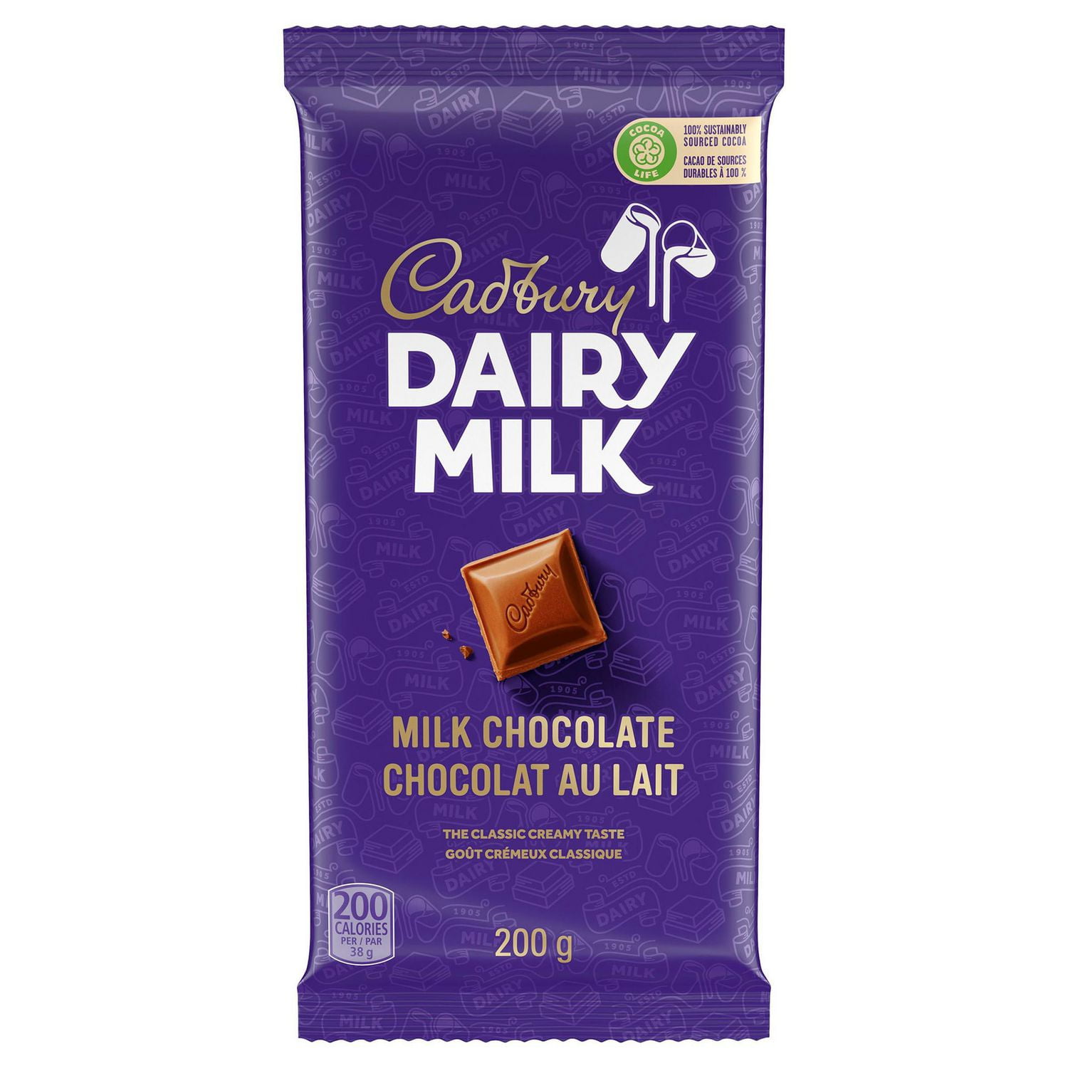 Cadbury Dairy Milk, Milk Chocolate, 200 g Walmart Canada