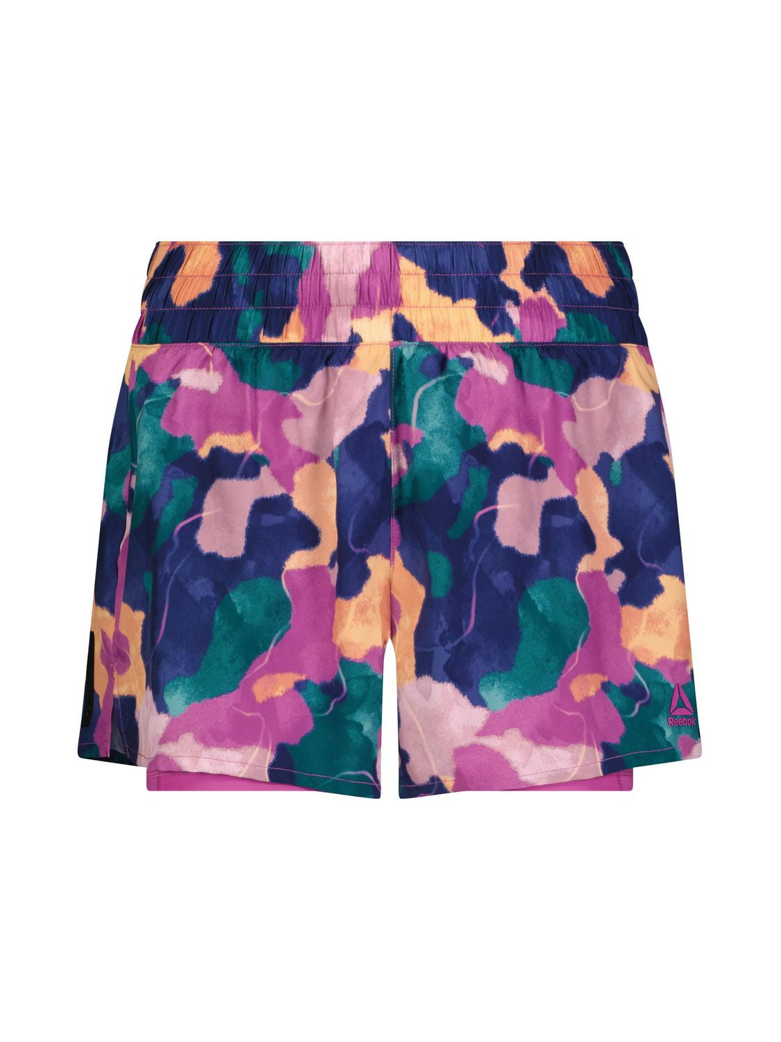 Reebok Women’s ‘Reflex’ 2-in-1 High Performance Printed Shorts with Compression, Sizes XS-2XL