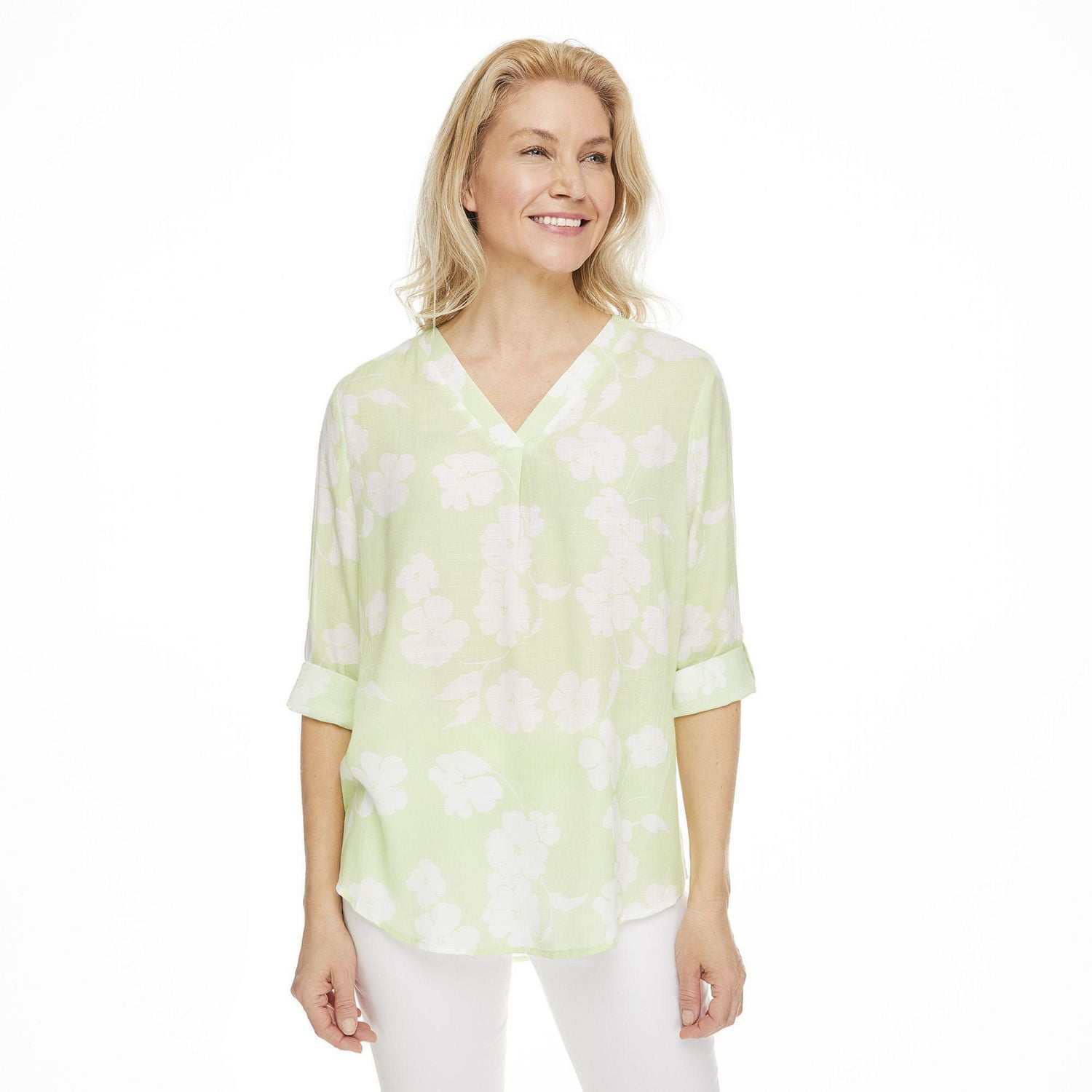 Chemisier imprimé avec encolure en V Penmans pour femmes