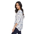 thumbnail image 2 of Penmans Women's Printed Roll Cuff Blouse, 2 of 6